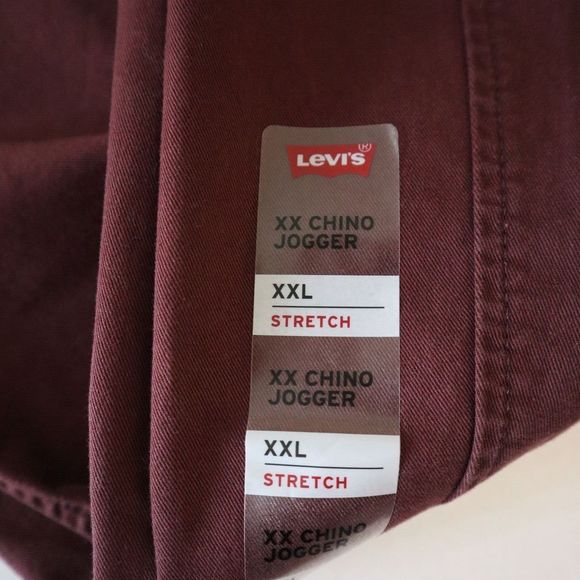 Levi's XX Chino A47610005 Men Sz 2XL Brown Tapered Leg Stretch Jogger Pants - Picture 10 of 10